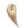 Wing with stone pendant